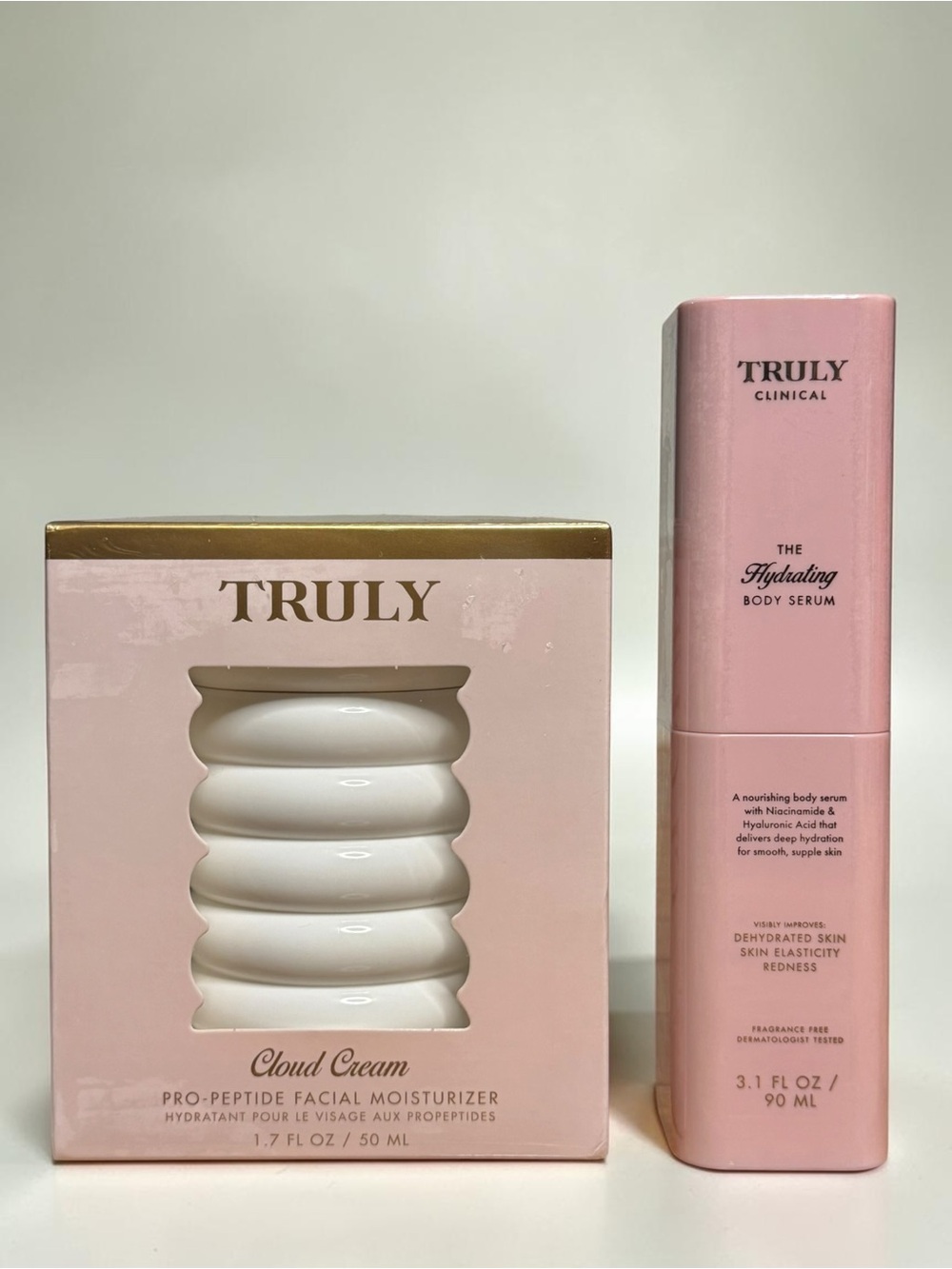 TRULY Skincare Set | Cloud Cream Moisturizer & Hydrating Body Serum | NWT